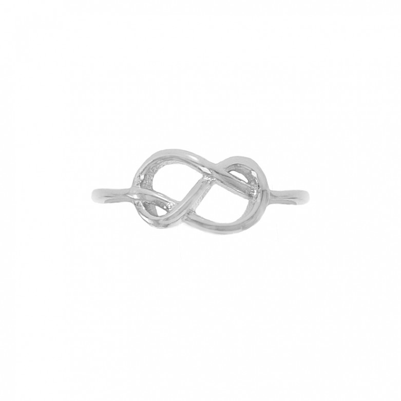 Sterling silver 925° infinity knot ring