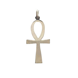 Sterling silver 925° 20mm ankh, hand cut pendant