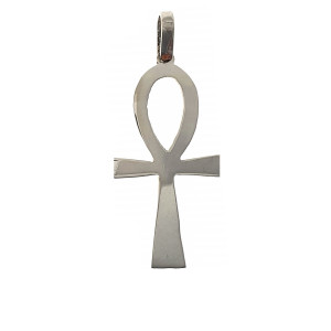 Sterling silver 925° 32x18mm ankh, hand cut pendant