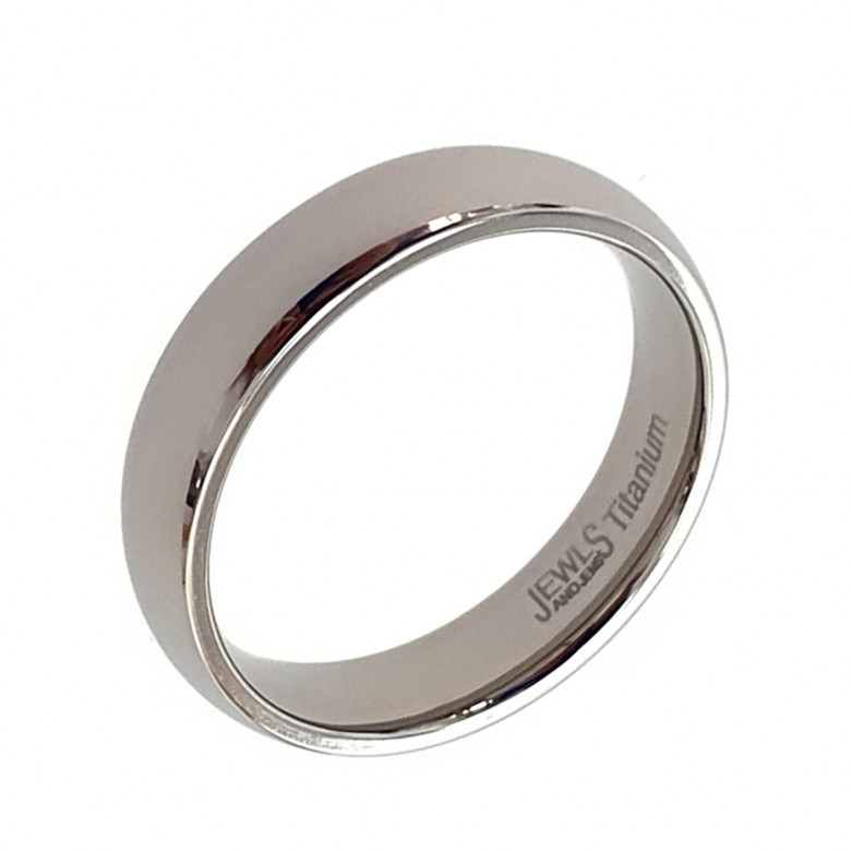 Titanium band plain 6mm