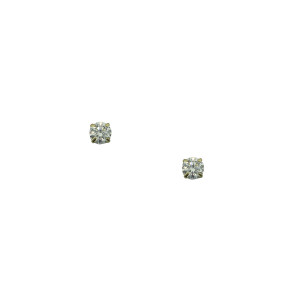 9ct yellow gold 3mm cz stud earrings.