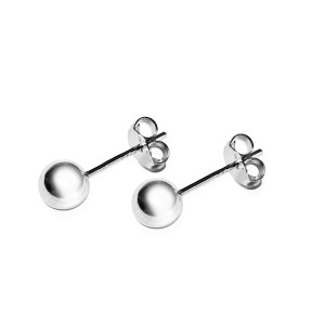 Sterling silver 925° 5mm ball studs.