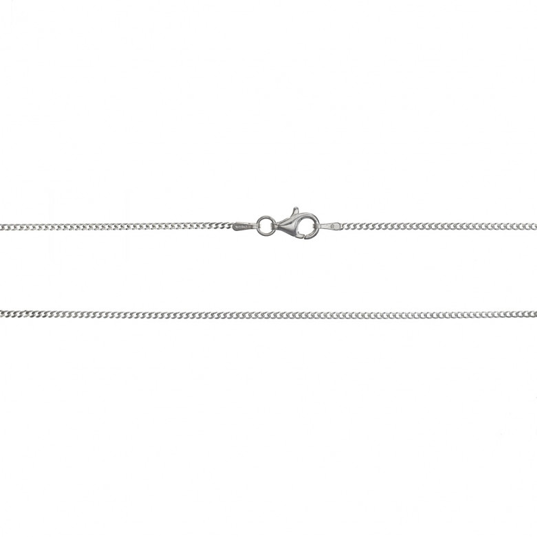 Sterling Silver 925°.Curb chain 40cm, 040 gauge.
