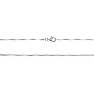 Sterling Silver 925°.Curb chain 45cm, 040 gauge.