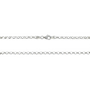 Sterling Silver 925°.Belcher chain 50cm, 040 gauge.