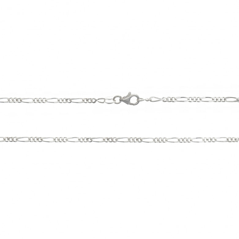 Sterling Silver 925°.Figaro chain 50cm, 060 gauge.