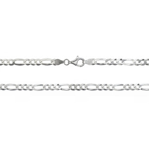 Sterling Silver 925°.Figaro chain 55cm, 100 gauge.