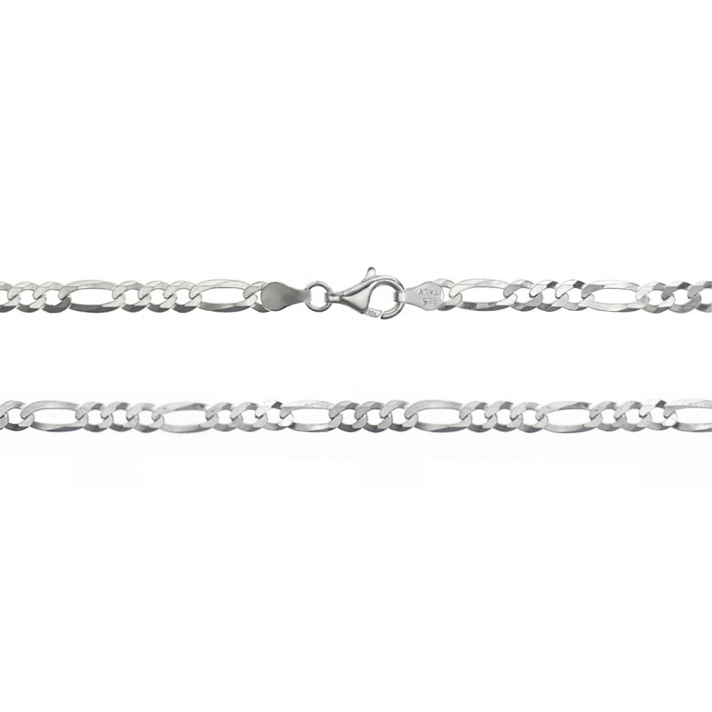 Sterling Silver 925°.Figaro chain 55cm, 100 gauge.