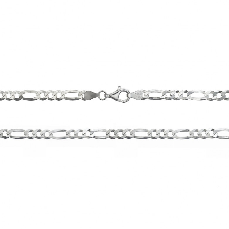 Sterling Silver 925°.Figaro chain 60cm, 100 gauge.