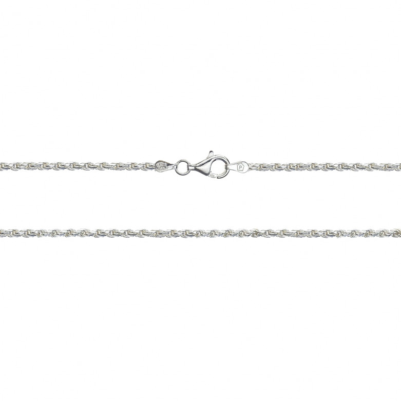 Sterling Silver 925° Rope bracelet, 050 gauge