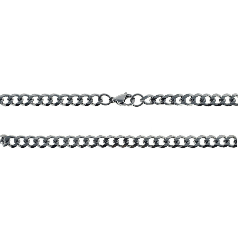 Stainless Steel 6mm beveled curb chain 50cm