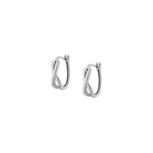 Sterling silver 925° rhodium earring. 