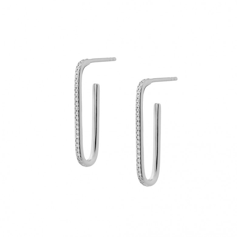 Sterling silver 925° c.z. drop earring.