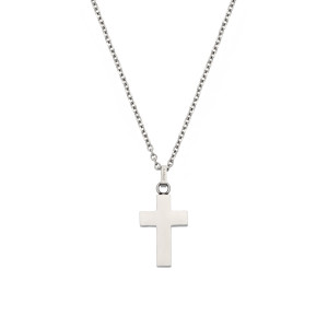 Stainless steel Square Cross 2,5 x 1,6 J4. Chain not included.