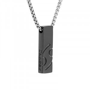 J4 Zodiac pendant ,solid stainless steel in IP black. 