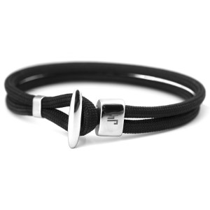 J4 Stainless steel designer clasp loop bracelet.