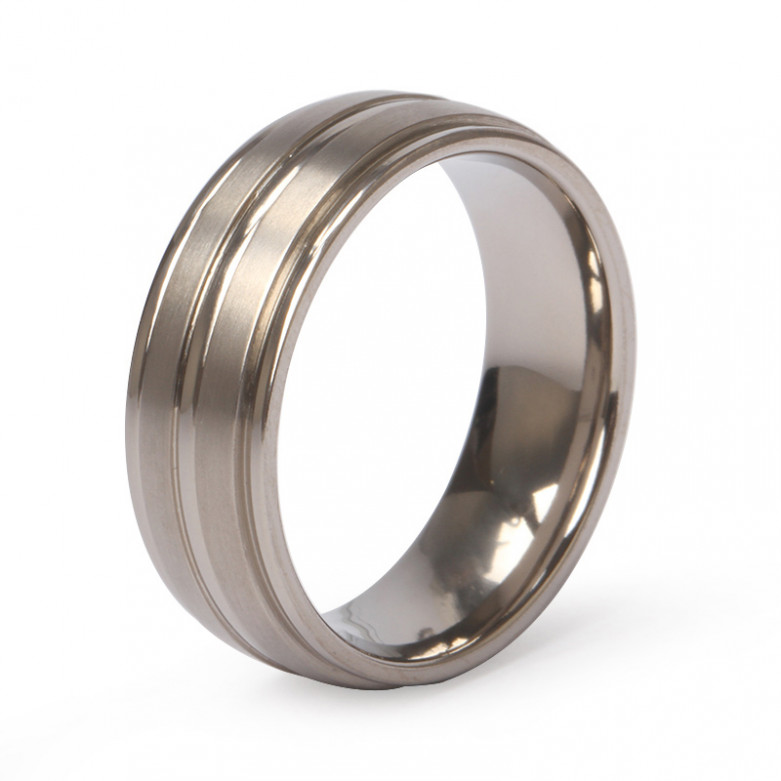 J4 titanium band ,polished and matt design. 8mm wide.