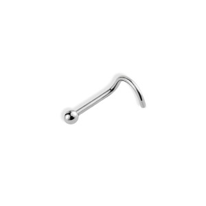 Stainless steel ball nose pin with a hook