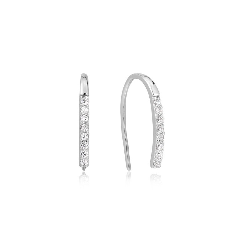 Sterling Silver 925 cz drop earring