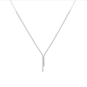 Sterling Silver 925 cz elegant necklace