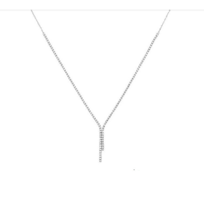 Sterling Silver 925 cz elegant necklace