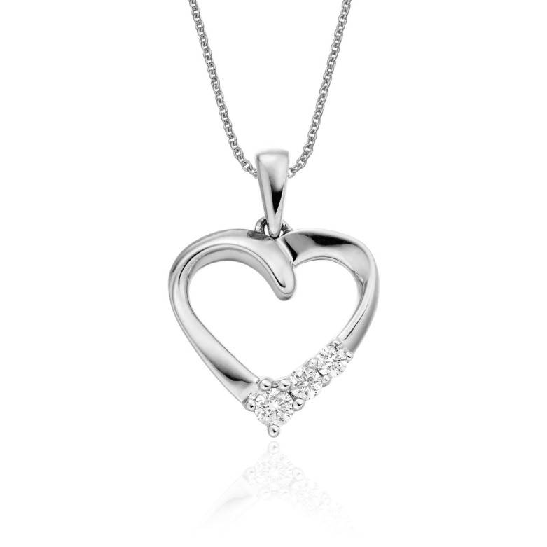 Sterling silver heart pendant