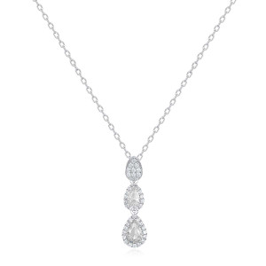 Sterling Silver 925 cz necklace