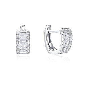 Sterling Silver cz earrings