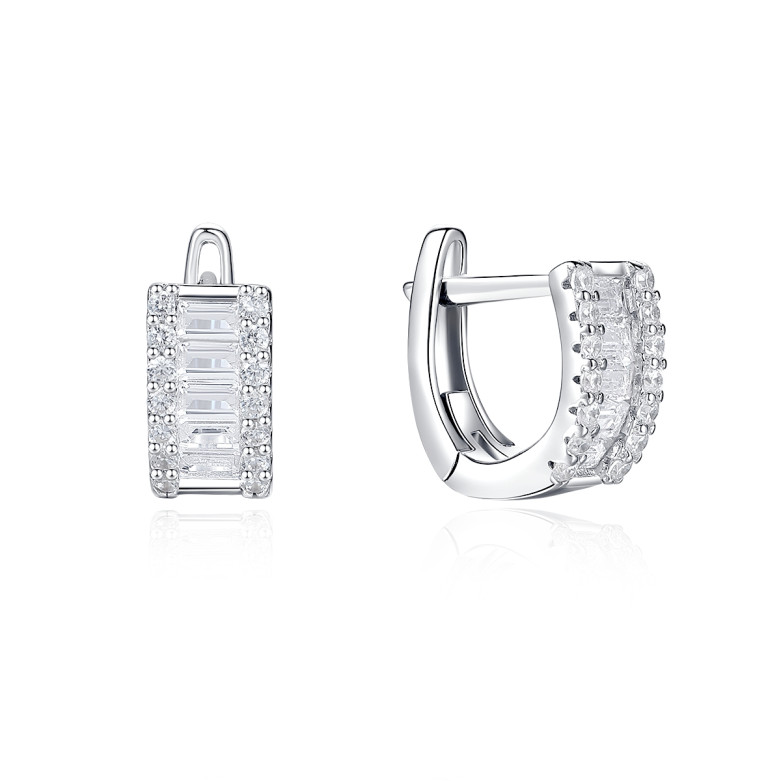 Sterling Silver cz earrings