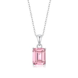 Sterling Silver 925 corundum pendant on a chain