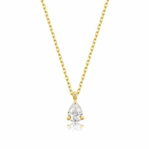 Stainless steel gold plated waterproof necklace