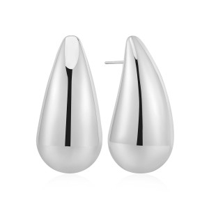 Stainless Steel. 31mm Teardrop stud earrings