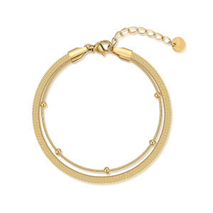 Stainless Steel. Gold plated bracelet