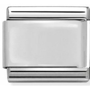 Nomination classic plain stainless steel link.